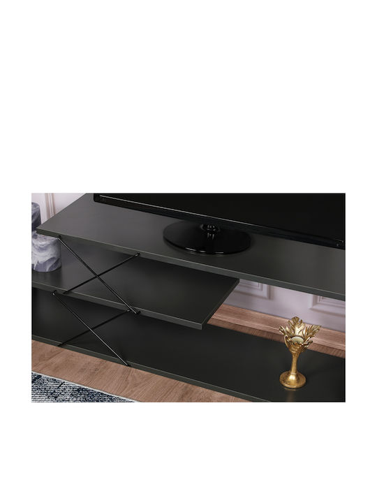 TV-Möbel Hölzernes Zano Gray L120xB30xH40cm