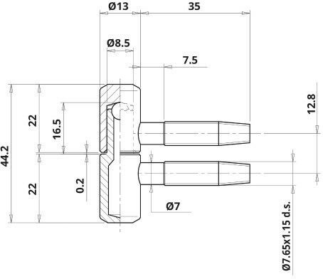 Otlav Balama Ușa Înșurubat din Metal 1buc 251-130Ν005NIC