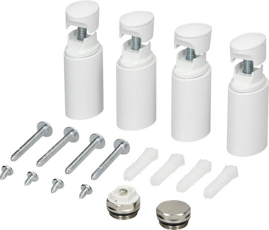 ECD Germany Towel Rail Bathroom 600x1200 White