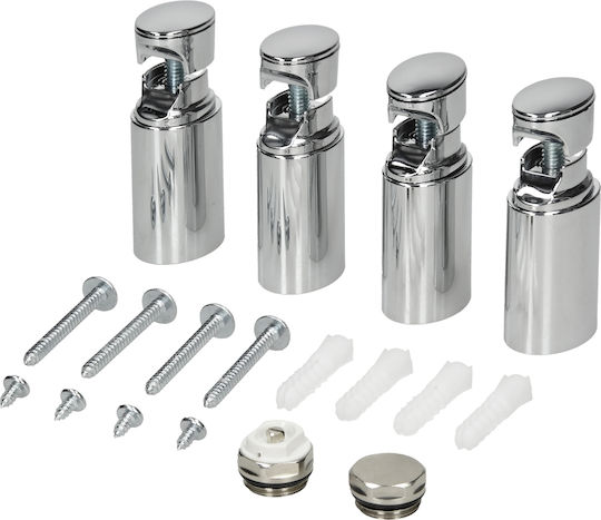 ECD Germany Sahara Πετσετοκρεμάστρα Μπάνιου 800x400 Ασημί Chrome