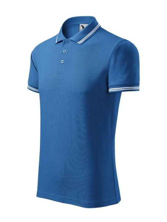 Malfini Men's Short Sleeve Promotional Blouse Blue