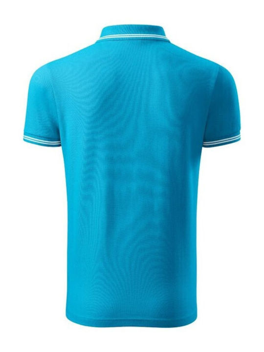 Malfini Ανδρικό Διαφημιστικό T-shirt Κοντομάνικο σε Τιρκουάζ Χρώμα