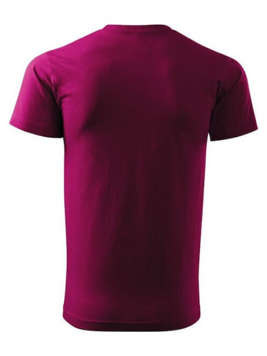 Malfini Basic Men's Short Sleeve Promotional T-Shirt Fuchsia