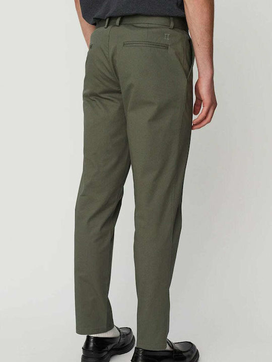 Les Deux Men's Trousers Chino in Regular Fit Green