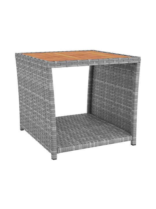 Garden & Outdoor Furniture Set for Small Outdoor Spaces 3 Pieces Gray with Pillows
