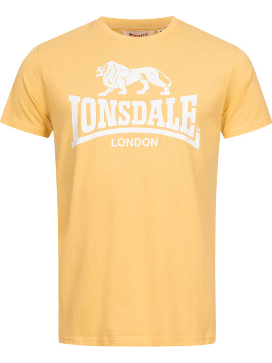 Lonsdale London St Erney T-shirt Bărbătesc cu Mânecă Scurtă Galben