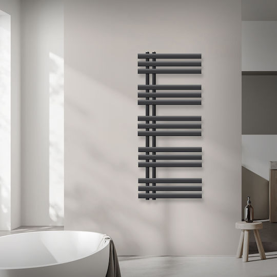 ECD Germany Iron Em Ηλεκτρική Πετσετοκρεμάστρα 1200W 120x50cm Γκρι