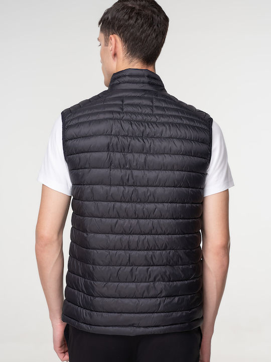 Karl Lagerfeld Men's Sleeveless Puffer Jacket Black