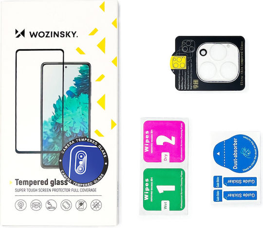 Wozinsky Full Kameraschutz Gehärtetes Glas Black für das Redmi 12C
