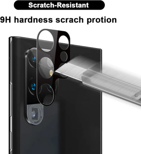 Lito S+ Προστασία Κάμερας Tempered Glass Μαύρο για το Galaxy S23 Ultra