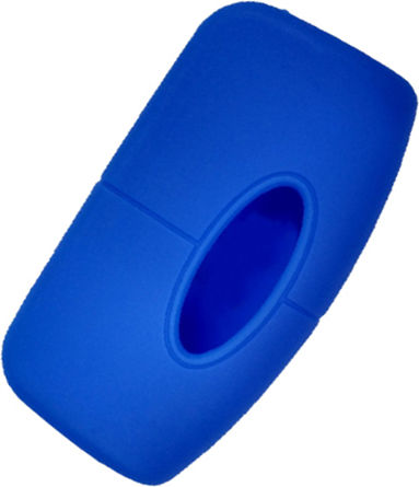 Silicone Car Key Cover Case with 3 Buttons for Ford Blue