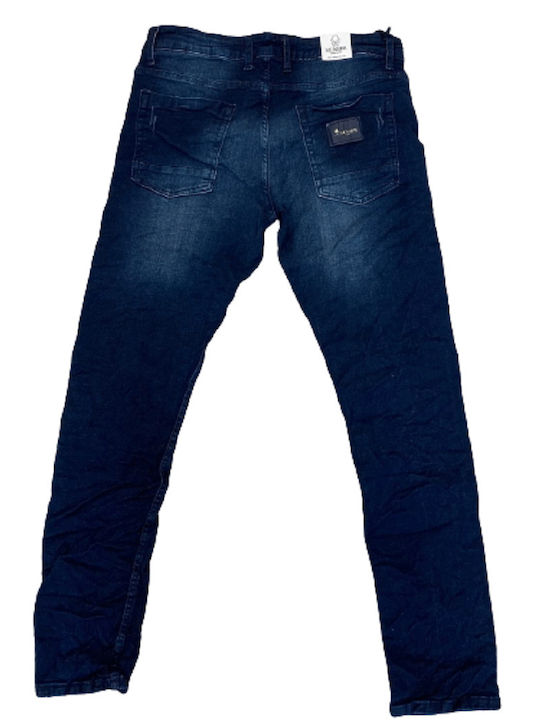 Men's Jeans Pants Elastic with Slim Fit Blue