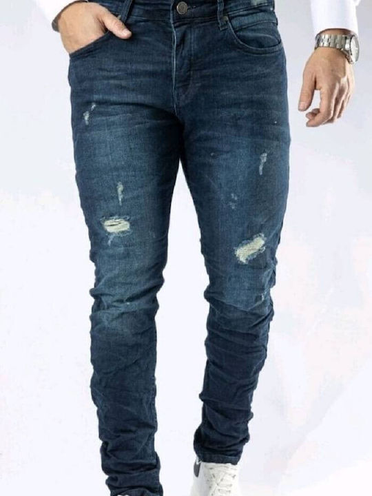 Senior Men's Jeans Pants in Slim Fit Blue