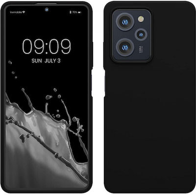 KWmobile Rubberized Silicone Back Cover Black (Poco X5 Pro)