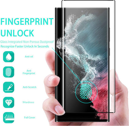 5D Adeziv complet Full Face Tempered Glass Negru (Galaxy S20 Ultra)