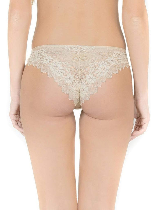 Women's Brazil with Lace Beige