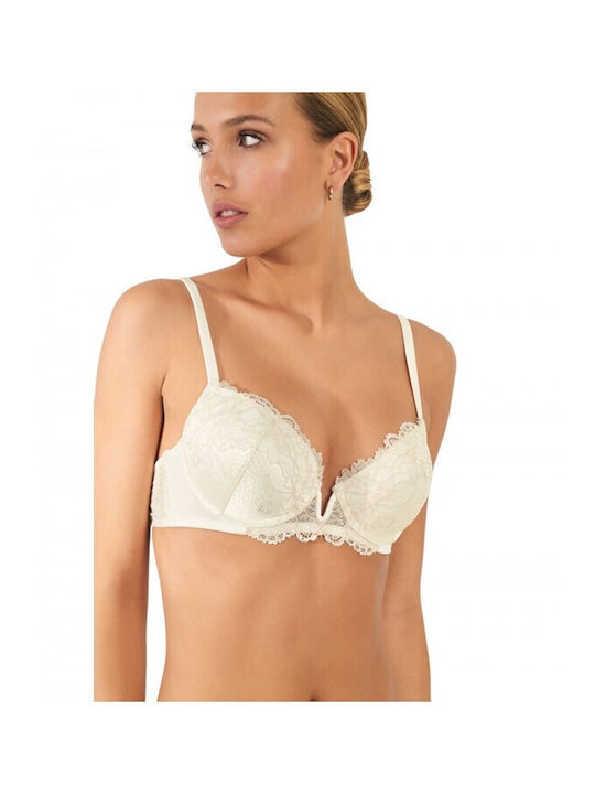 Promise Balconette Balconette Bra with Light Padding Underwire White