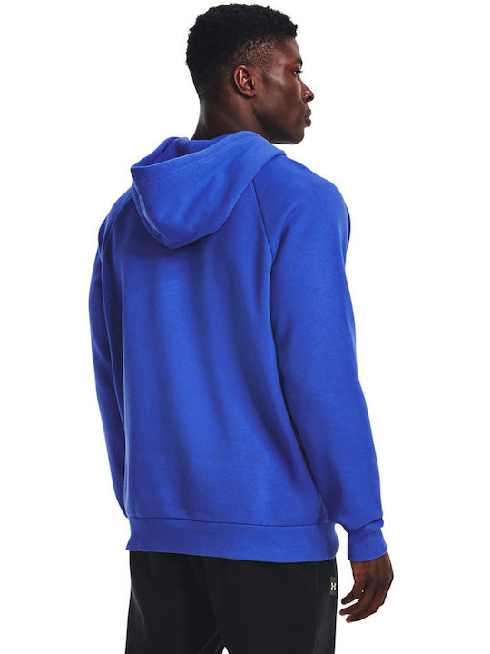 Under Armour Rival Herren Sweatshirt Jacke mit Kapuze und Taschen Blau