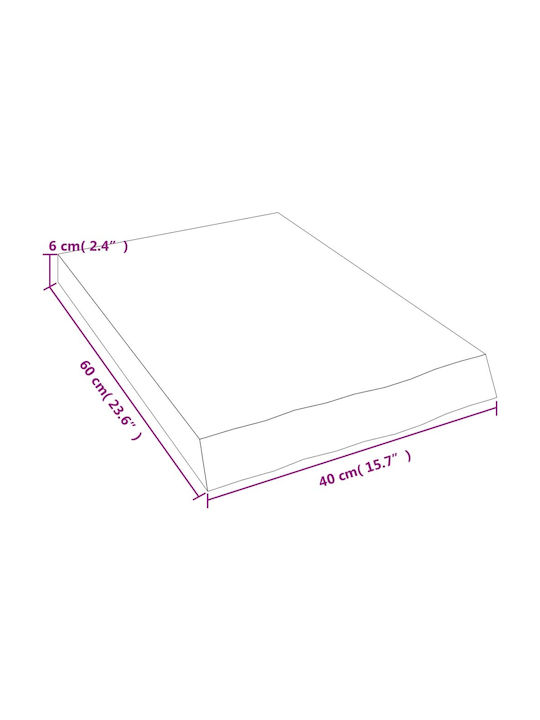 Shelf Wall Beige 40x60x6cm