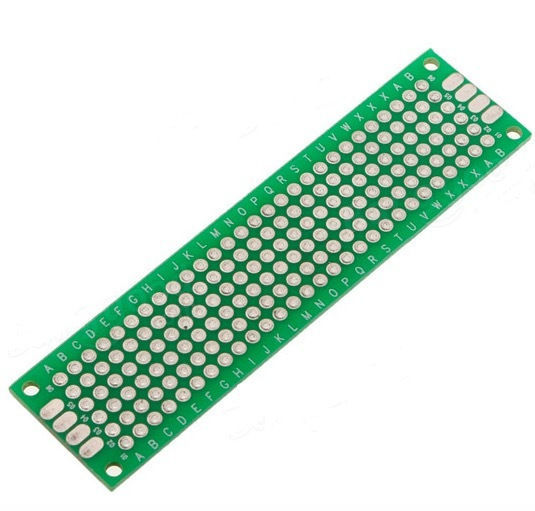 Optum Double-side Prototype PCB Tinned 2x8 cm Плоча за хляб Плакета 80x20мм