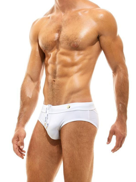 Modus Vivendi Men's Swimwear Slip White with Patterns