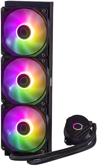 CoolerMaster MasterLiquid 360L Core Water Cooling System AIO CPU With 3 Fans 120mm And ARGB Lighting