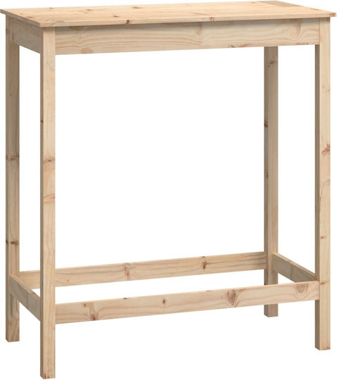 Table Bar from Solid Wood 100x50x110cm