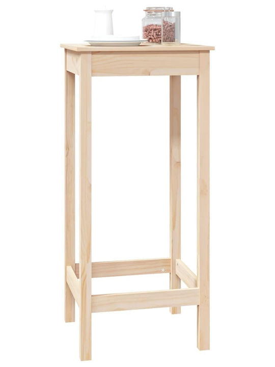 Бар Масa от Масивно Дърво 50x50x110 см