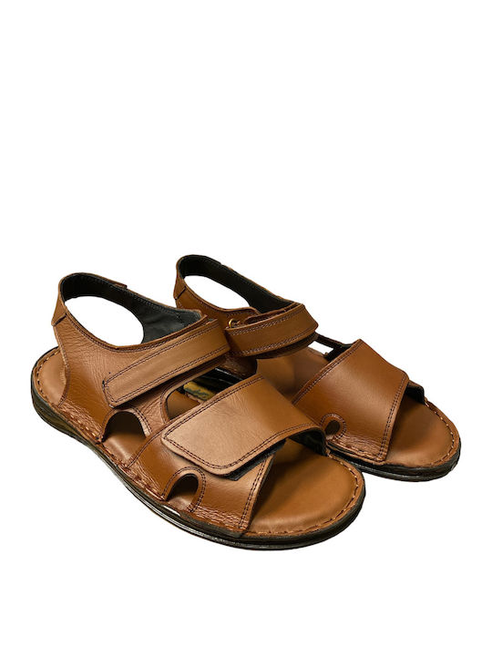 Il Mondo Comfort Leder Herrensandalen in Braun Farbe