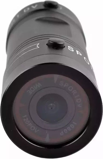 Fish Eye F9 Action Camera Full HD (1080p) Υποβρύχια Μαύρη