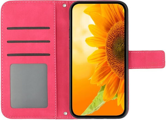 Sun Flower Wallet Roșu (Realme 11 Pro / 11 Pro+)