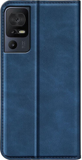 Retro Wallet Δερμάτινο Μπλε (TCL 40 SE)