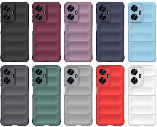 Magic Shield Umschlag Rückseite Silikon Lila (Realme C55)