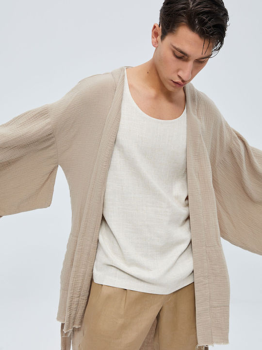 Men's Cardigan Beige