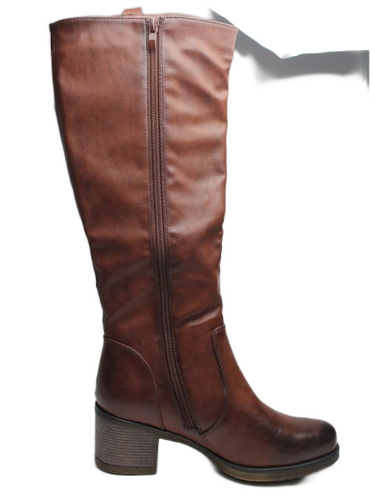 Plato Synthetic Leather Women's Boots Brown