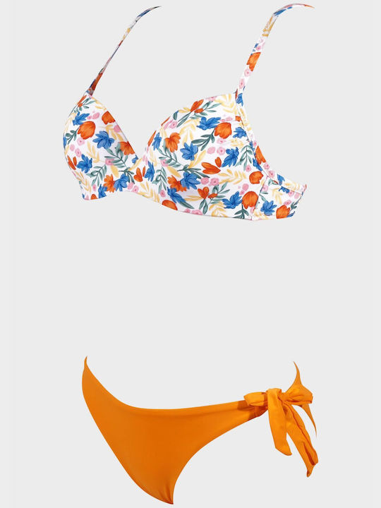 G Secret Set Bikini Floral Πορτοκαλί