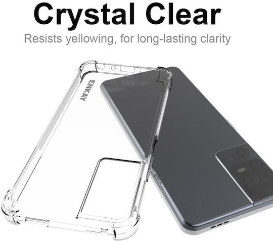Enkay Umschlag Rückseite Silikon Transparent (TCL 40 SE)