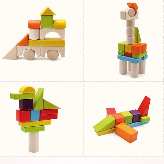 New Selection Wooden Building Blocks Base for 1.5+ Years 30 Pieces
