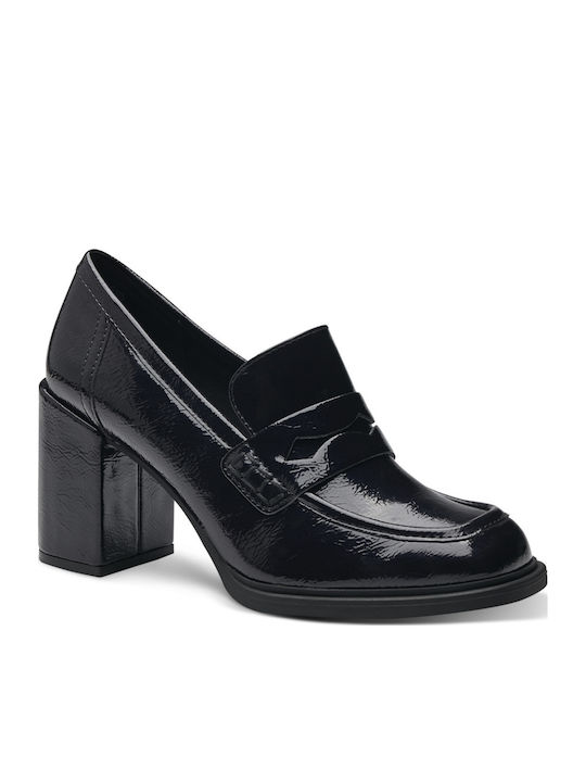 Pumps mit Chunky hohem Absatz Schwarz
