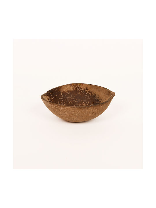 Serving Bowl Round Wooden Brown 1pcs