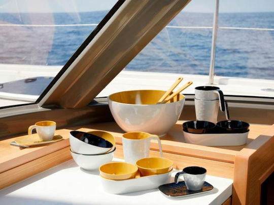 Marine Business Cereal Serving Bowl Round made of Melamine White with Diameter 15cm 6pcs