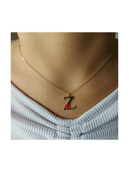 Ηώς Gold Plated Silver Chain Kids Necklaces Monogram MG140