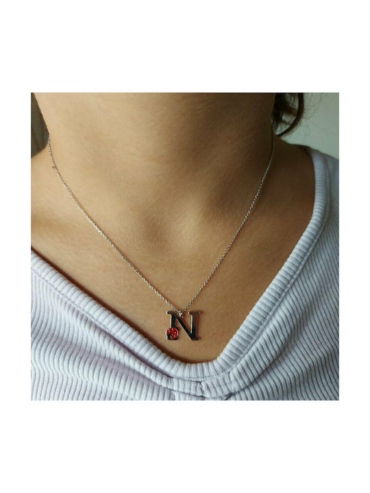 Ηώς Silver Chain Kids Necklaces Monogram MG132