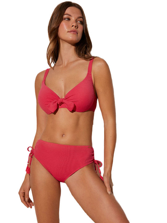 Ysabel Mora Bikini Slip High Waist Fuchsia