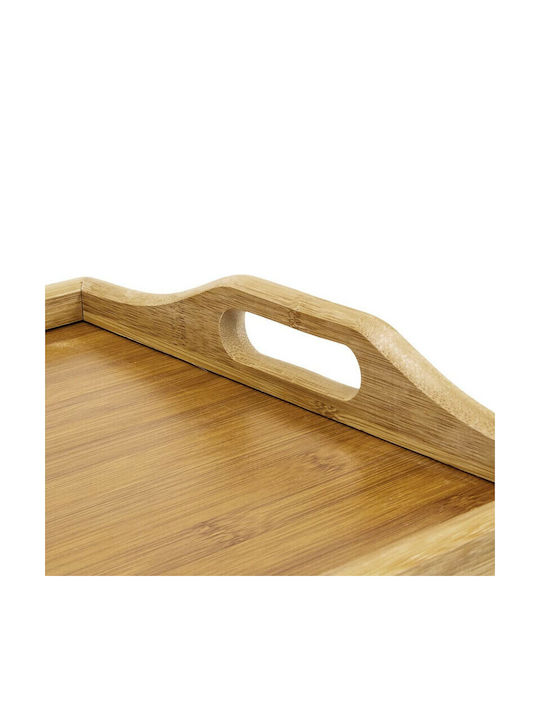 Relaxdays Bamboo Δίσκος Κρεβατιού 50x30cm