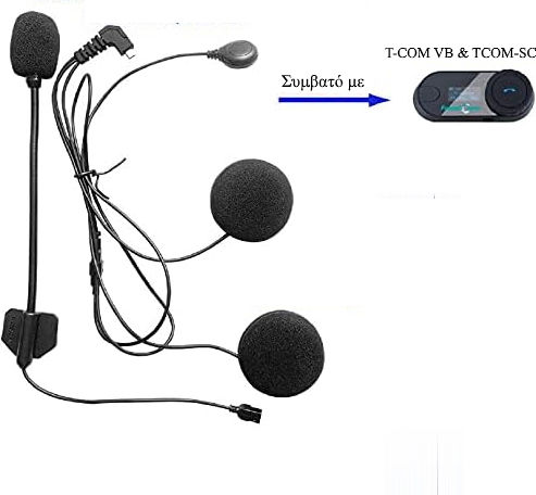Freedconn Motorcycle Intercom Headphone Microphone Set T-com T-max Micro Usb 04035