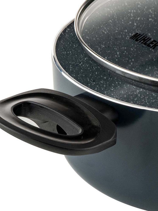 Muhler Nia Βαθιά Κατσαρόλα από Αλουμίνιο 3.1lt / 22cm