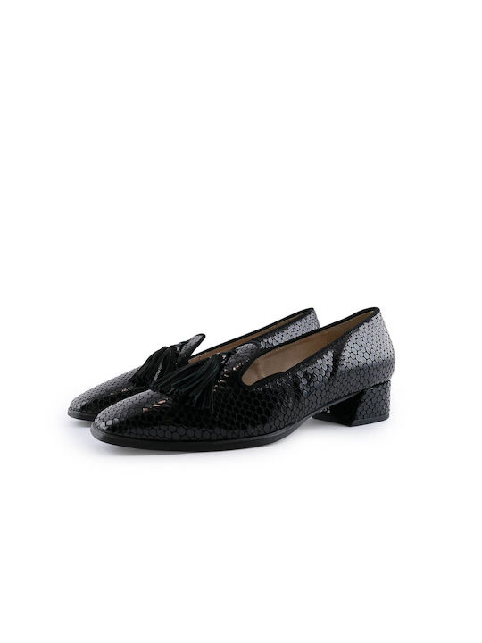 Relax Anatomic Leather Women's Moccasins in Black Color