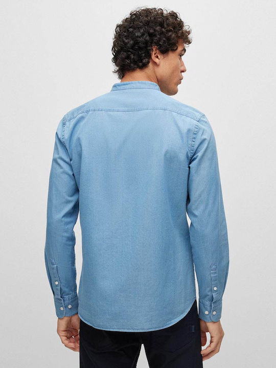 Hugo Boss Men's Shirt Long Sleeve Light Blue