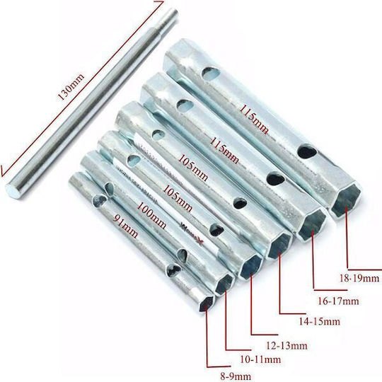 Set of Spark Plug Wrenches 8mm / 17mm 6pcs